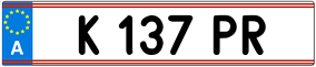 Trailer License Plate